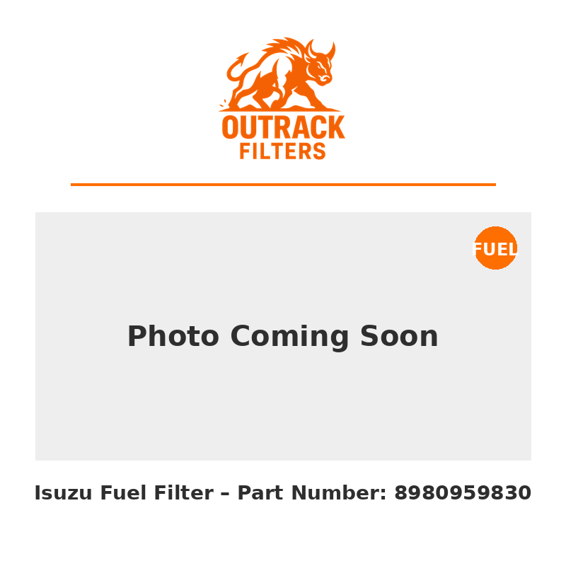 Isuzu Fuel Filter – Part Number: 8980959830