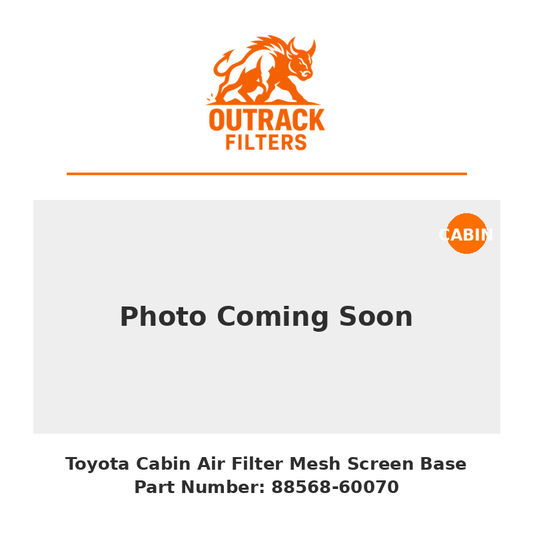 Toyota Cabin Air Filter Mesh Screen Base – Part Number: 88568-60070